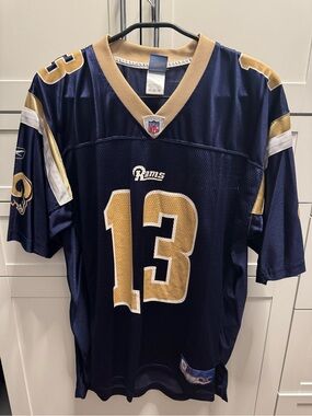 Kurt Warner #13 St Louis Rams Reebok NFL Jersey Men’s Medium Vintage HOF